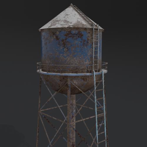 Abandoend water tower PBR preview image
